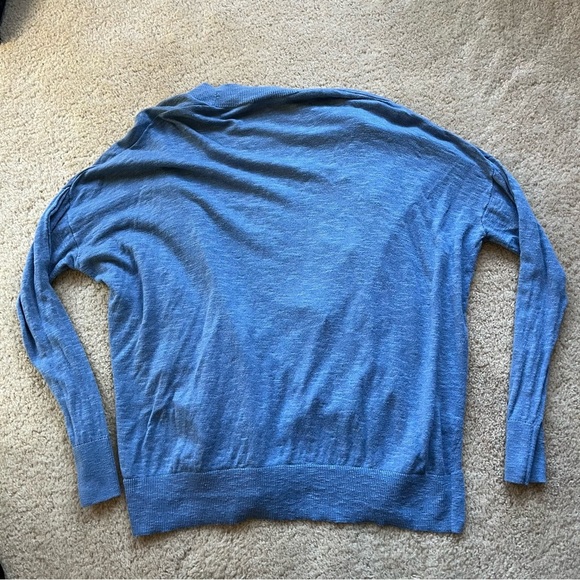 Lot of 2 Gap Factory Women's Open Front Slub Knit Cardigans - L - Black & Blue - Picture 6 of 9